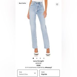 AGOLDE Lana Straight Denim